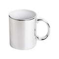 Taza de Cerámica Plateada 11 oz para Sublimación