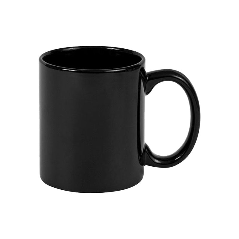 Taza Full Color Negra para Sublimación – 11 oz (8.2 × 9.5 cm)