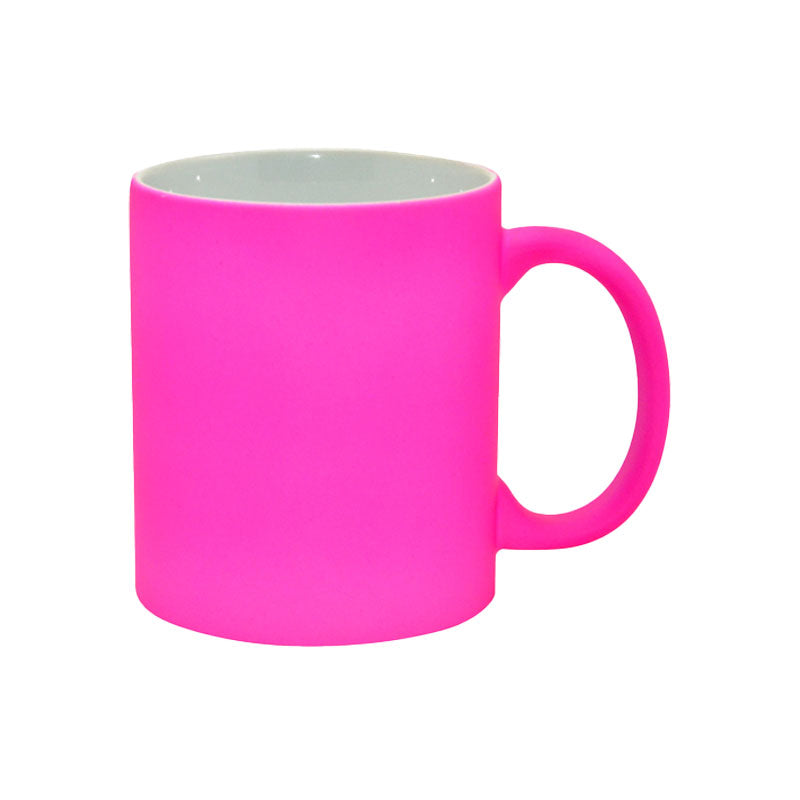 Tazas Full Color Frosted Fluorescentes para Sublimación – 11 oz