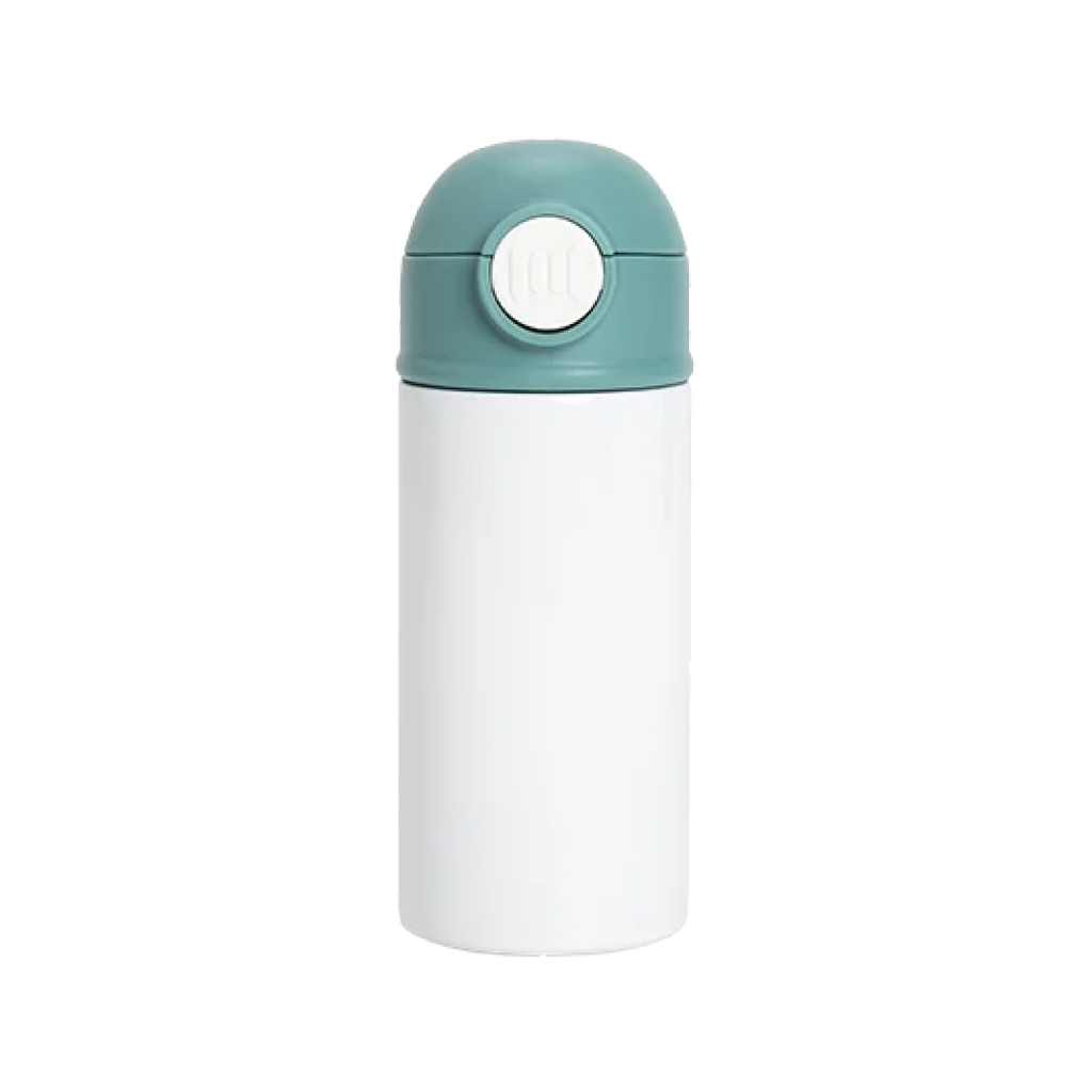 Termo Blanco de Acero Inoxidable con Tapa y Sorbete – 12 oz / 360 ml