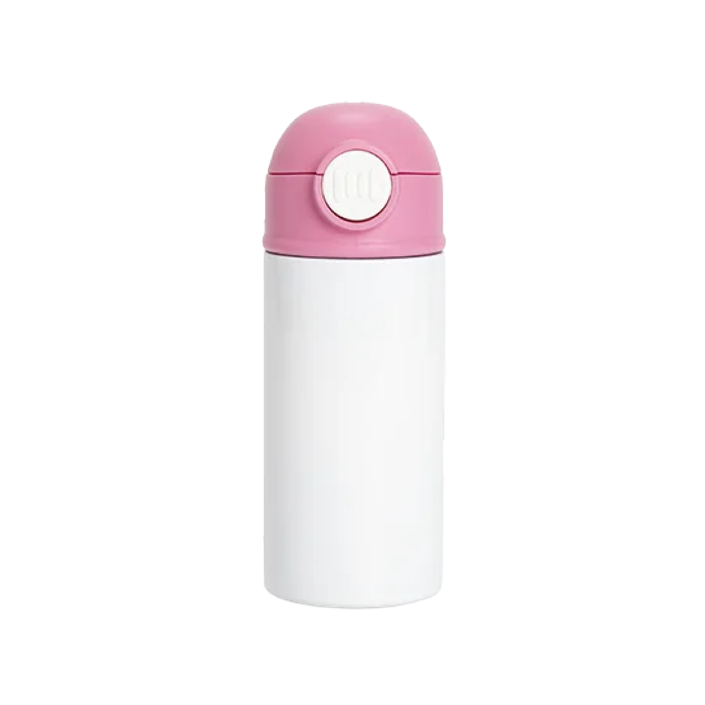 Termo Blanco de Acero Inoxidable con Tapa y Sorbete – 12 oz / 360 ml