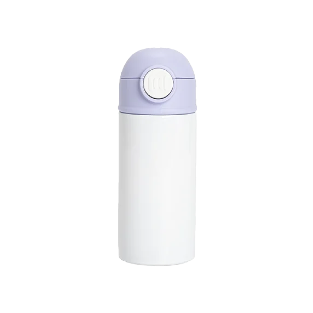 Termo Blanco de Acero Inoxidable con Tapa y Sorbete – 12 oz / 360 ml