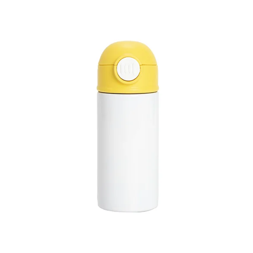Termo Blanco de Acero Inoxidable con Tapa y Sorbete – 12 oz / 360 ml
