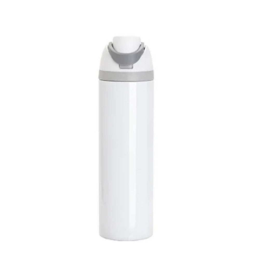 Vaso Deportivo Blanco de Acero Inoxidable con Sorbete y Tapa Sublimable – 32 oz / 960 ml