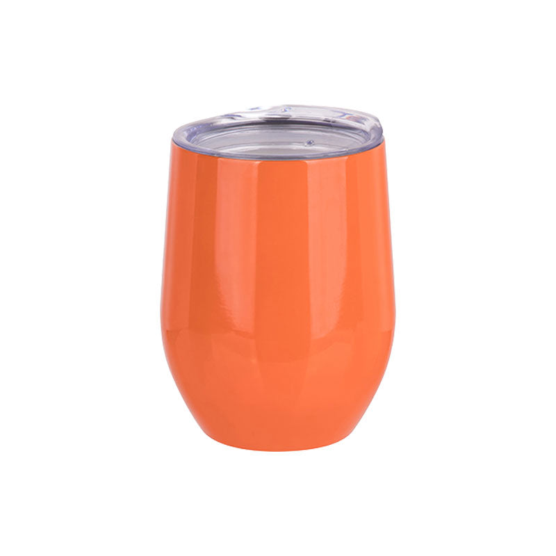 Vaso Naranja Acero Inoxidable Personalizado - Doble Capa 12onz