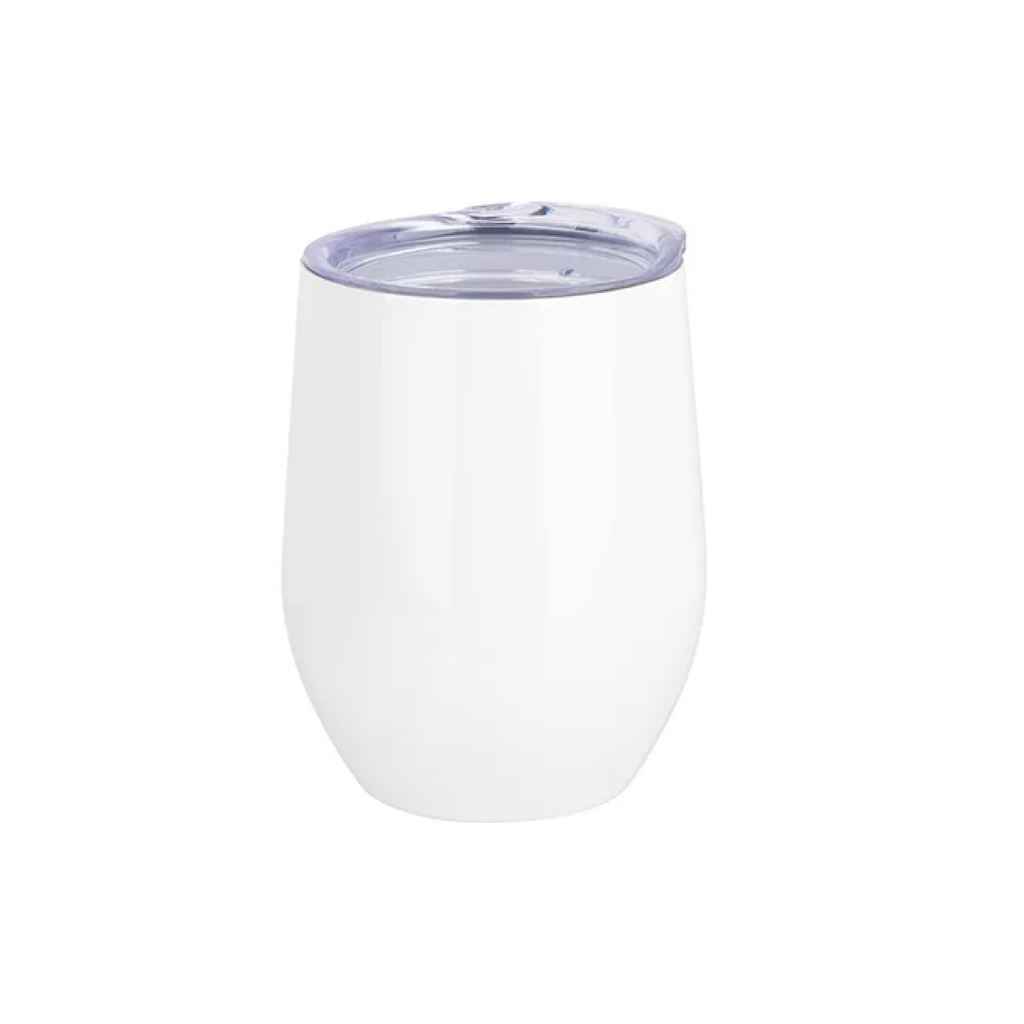 Vaso Blanco Acero Inoxidable Doble Capa 12onz