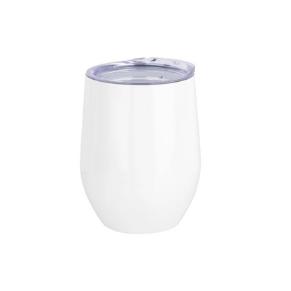 Vaso Blanco Acero Inoxidable Doble Capa 12onz
