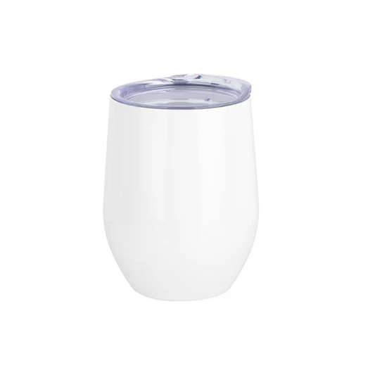 Vaso Blanco Acero Inoxidable Doble Capa 12onz
