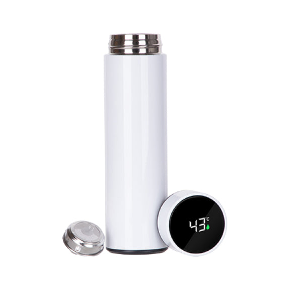 Termo Inteligente Blanco Smart Acero Inoxidable 16 oz (450 ml) con Pantalla LED