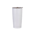 Vaso Blanco de Acero Inoxidable para Sublimación 20 oz (600 ml) con Tapa
