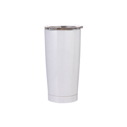 Vaso Blanco de Acero Inoxidable para Sublimación 20 oz (600 ml) con Tapa