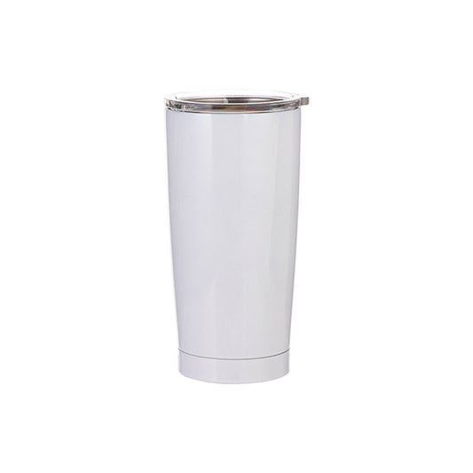 Vaso Blanco de Acero Inoxidable para Sublimación 20 oz (600 ml) con Tapa