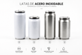 Lata de Acero Inoxidable Personalizable 12 oz y 17 oz