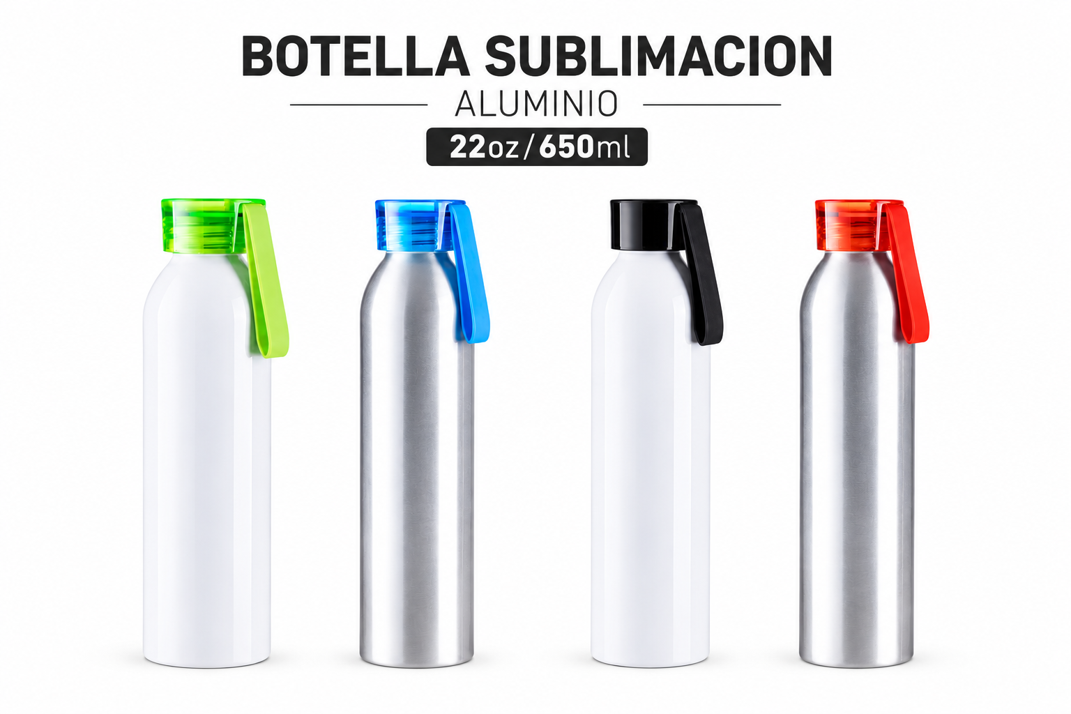 Botella de Sublimación de Aluminio 22 oz / 650 ml