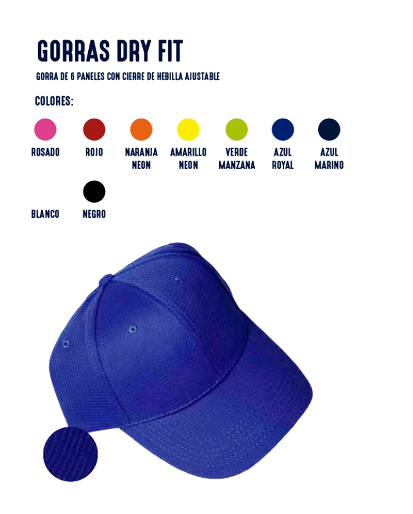 Gorra Dry Fit Personalizada