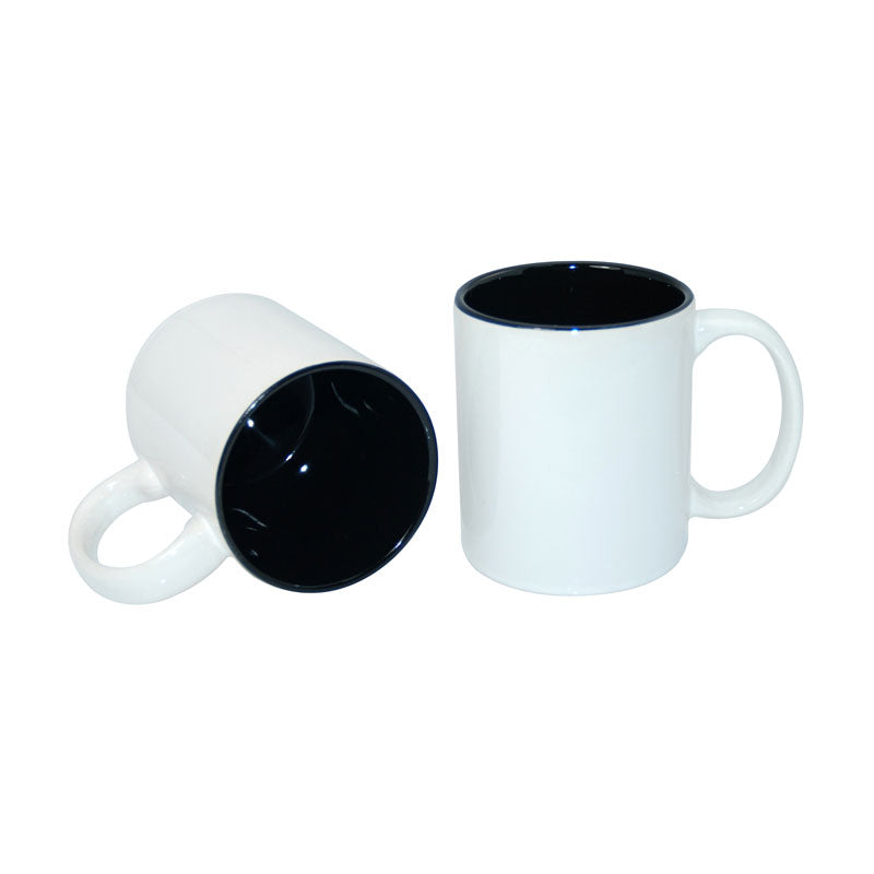 Taza Blanca para Sublimación con Interior de Color – 11 oz