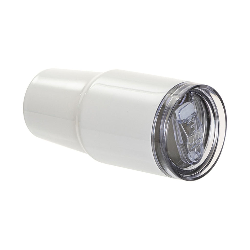 Vasos de Viajeros (Blanco) 20onz/600mL - Acero Inoxidable con Sorbete y Tapa