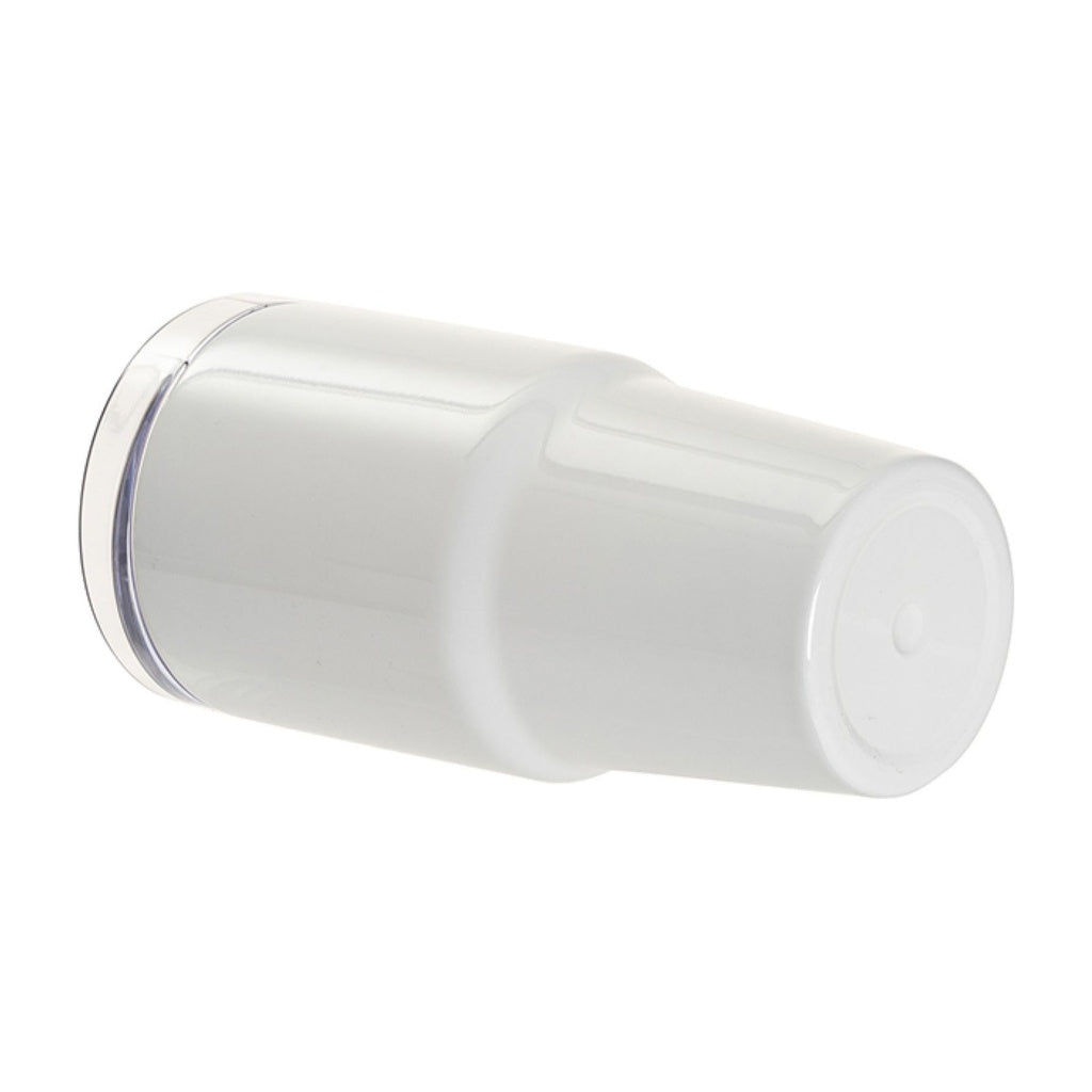 Vasos de Viajeros (Blanco) 20onz/600mL - Acero Inoxidable con Sorbete y Tapa