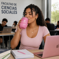 Vaso Rosado Acero Inoxidable Doble Capa 12onz