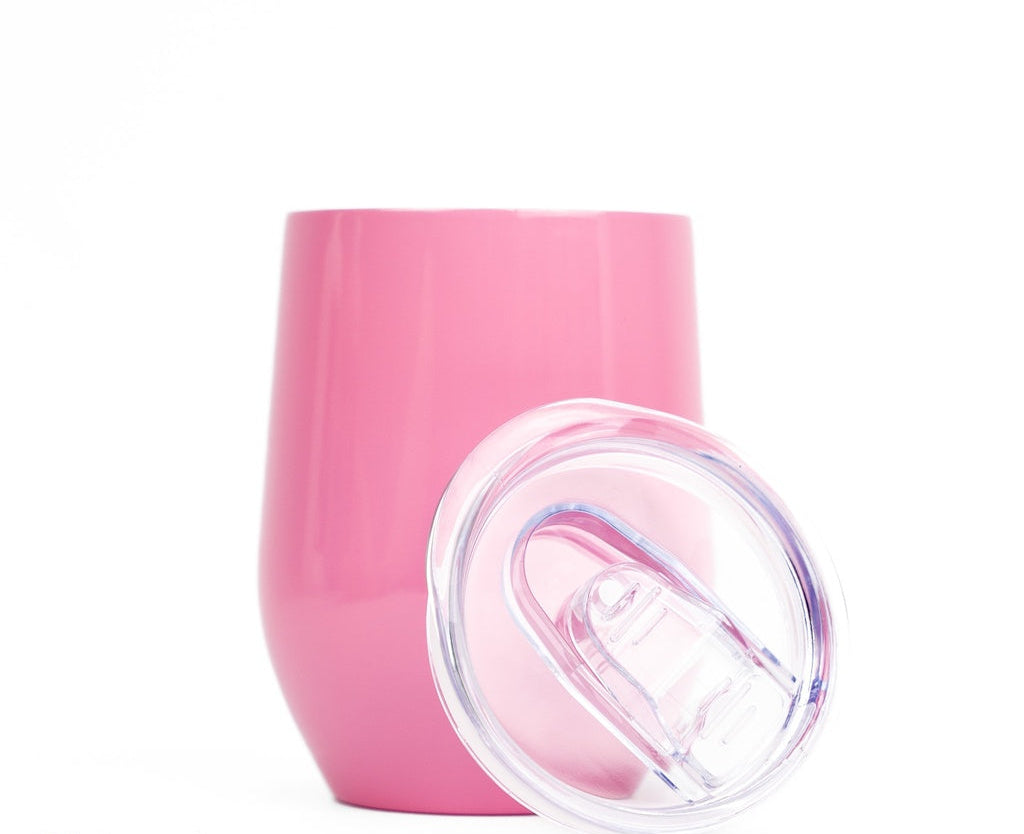 Vaso Rosado Acero Inoxidable Doble Capa 12onz