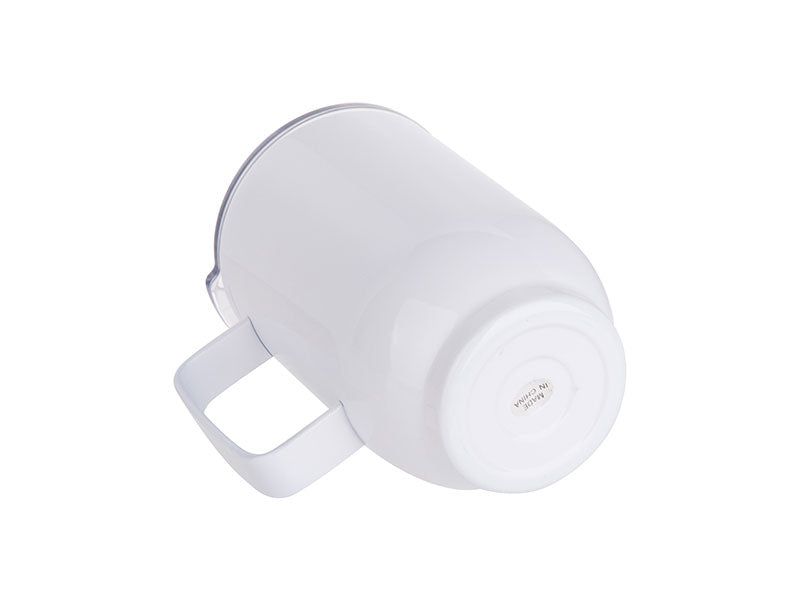 Vaso de Metal Blanco Sublimable con Tapa – 17 oz / 500 ml