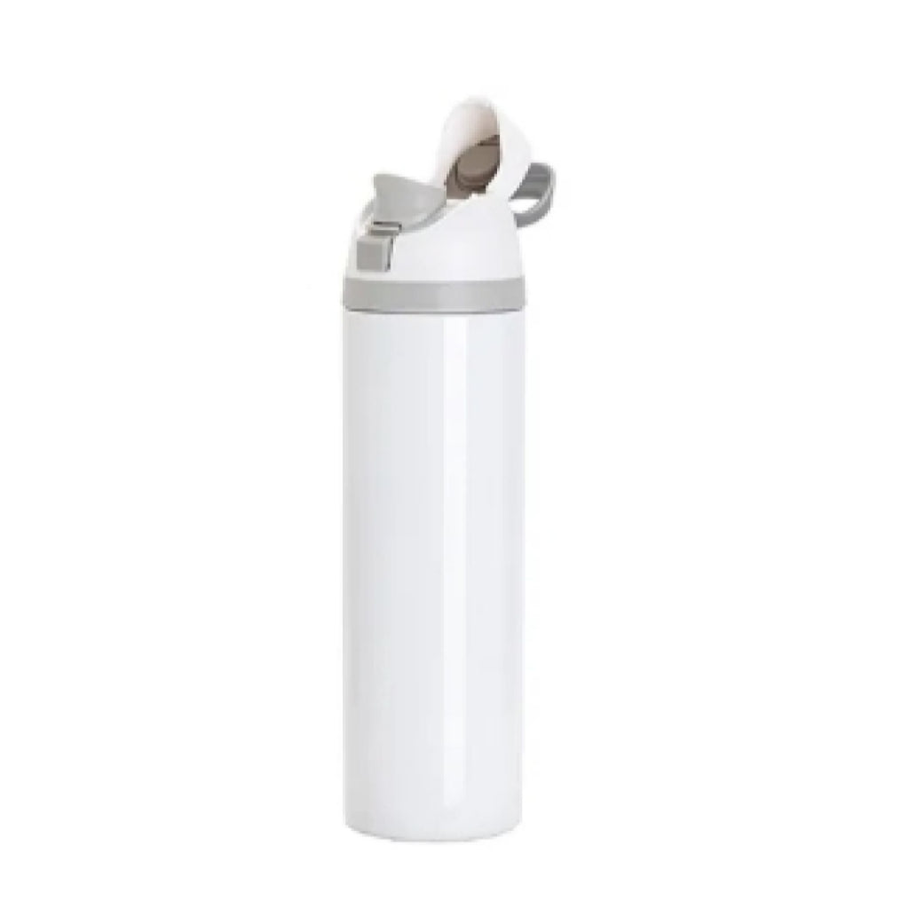 Vaso Deportivo Blanco de Acero Inoxidable con Sorbete y Tapa Sublimable – 32 oz / 960 ml