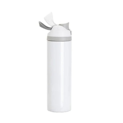 Vaso Deportivo Blanco de Acero Inoxidable con Sorbete y Tapa – 32 oz / 960 ml
