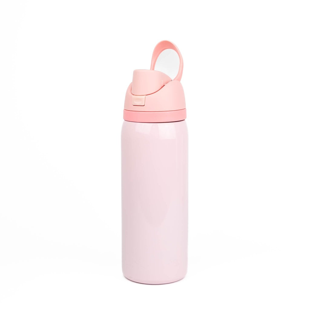 Vaso Deportivo Rosado de Acero Inoxidable con Sorbete y Tapa sublimable – 32 oz / 960 ml