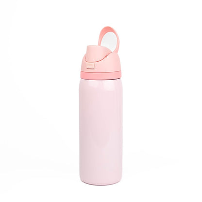 Vaso Deportivo Rosado de Acero Inoxidable con Sorbete y Tapa – 32 oz / 960 ml