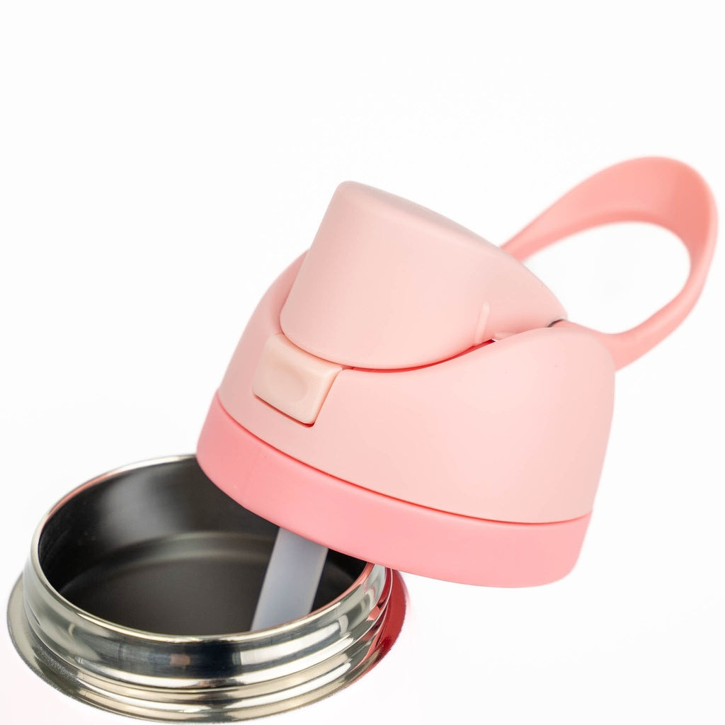 Vaso Deportivo Rosado de Acero Inoxidable con Sorbete y Tapa sublimable – 32 oz / 960 ml