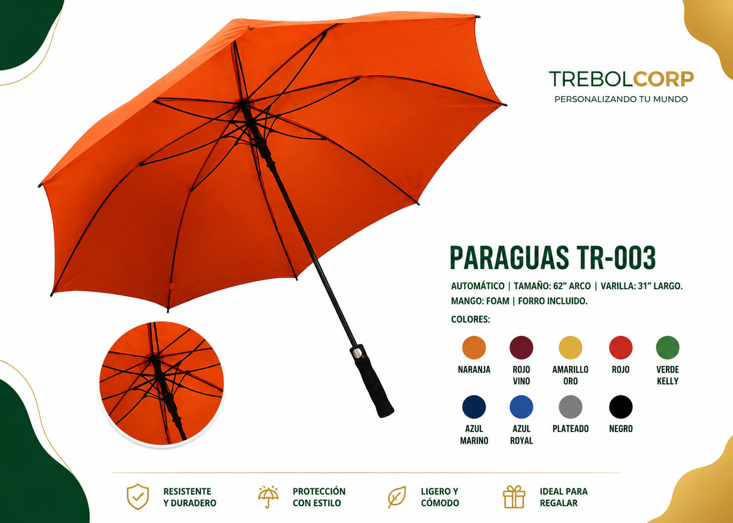 Paraguas Personalizados | Calidad, Protección y Estilo