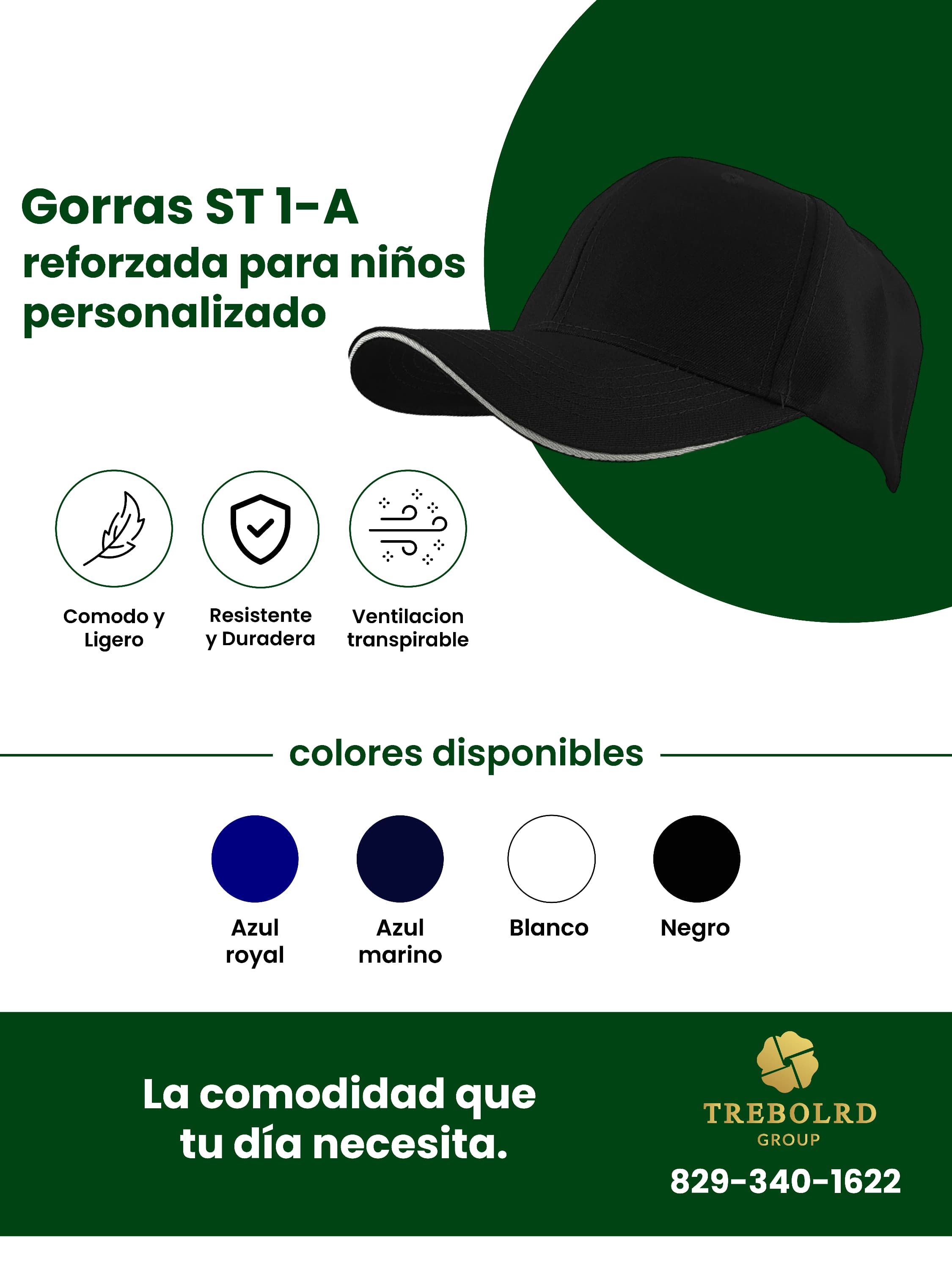 Gorras Personalizadas | Bordadas y Sublimadas | Trebolrdcorp RD