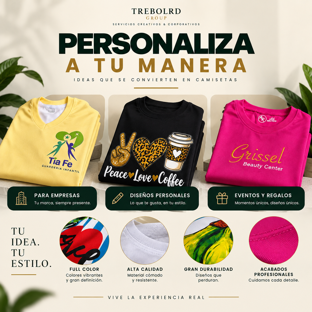 Camisetas Personalizadas Full Color | Desde 1 Unidad