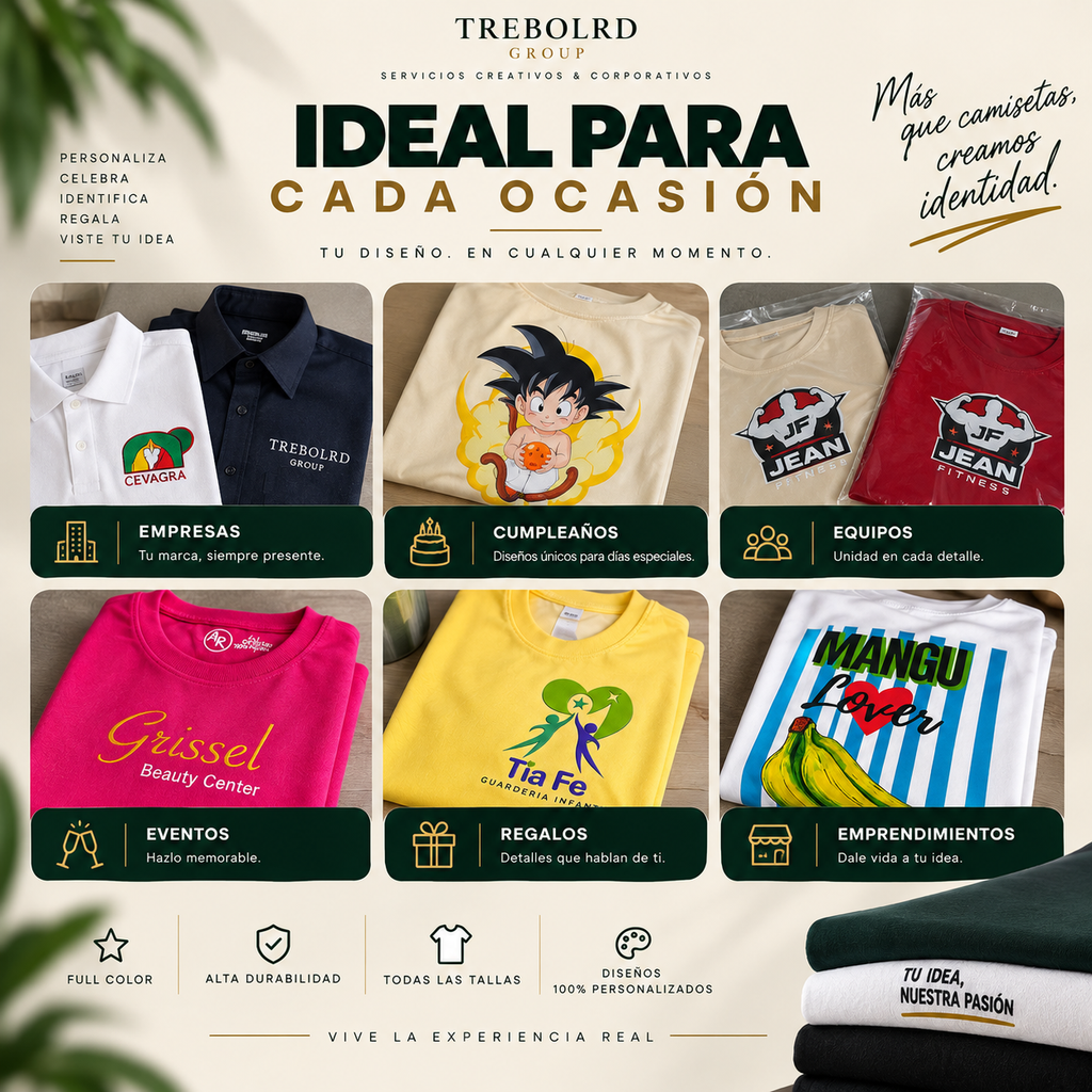 Camisetas Personalizadas Full Color | Desde 1 Unidad