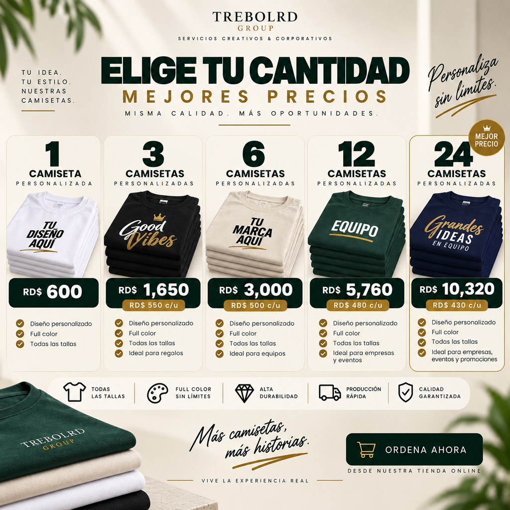 Camisetas Personalizadas Full Color | Desde 1 Unidad