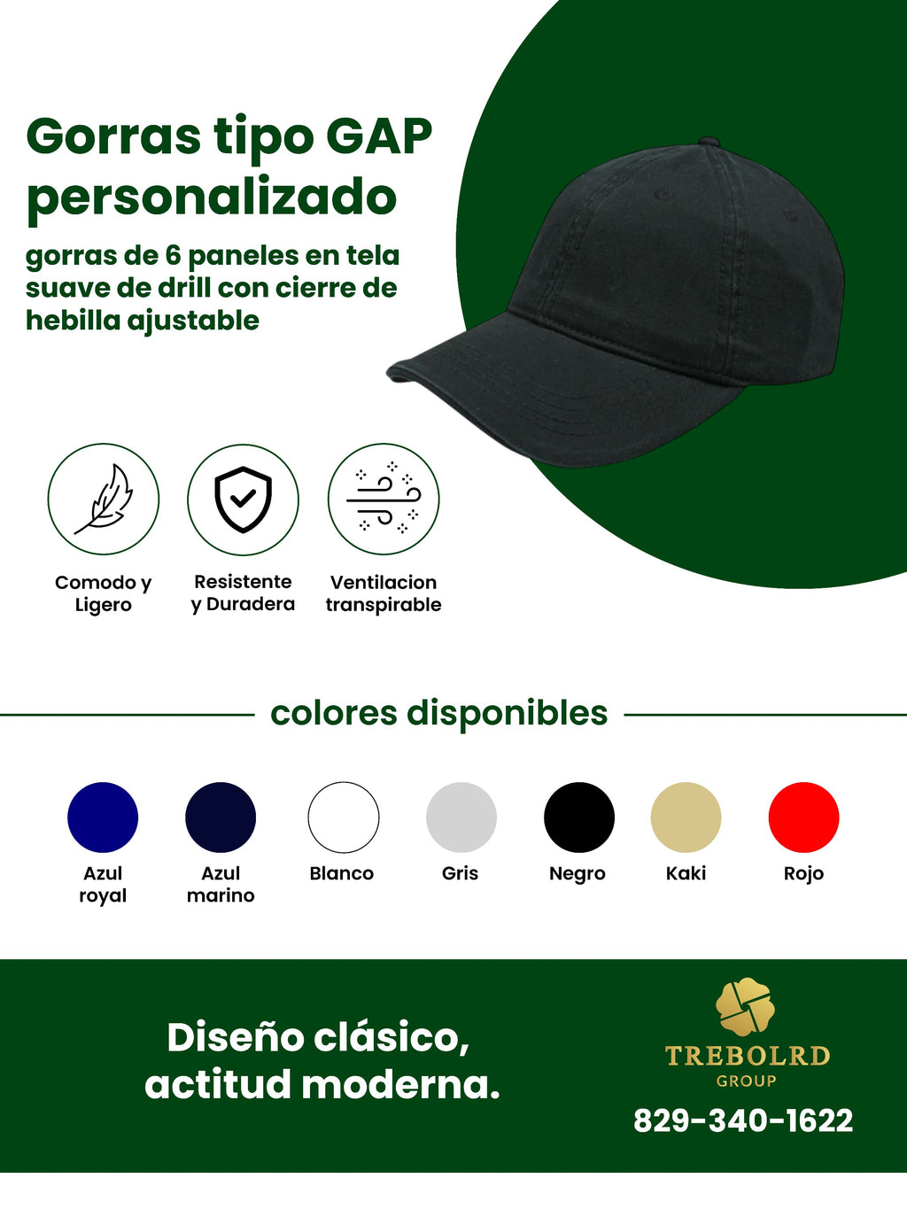 Gorras Personalizadas | Bordadas y Sublimadas | Trebolrdcorp RD